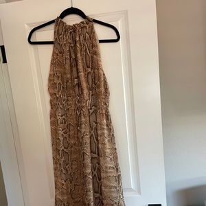 Snake skin maxi dress